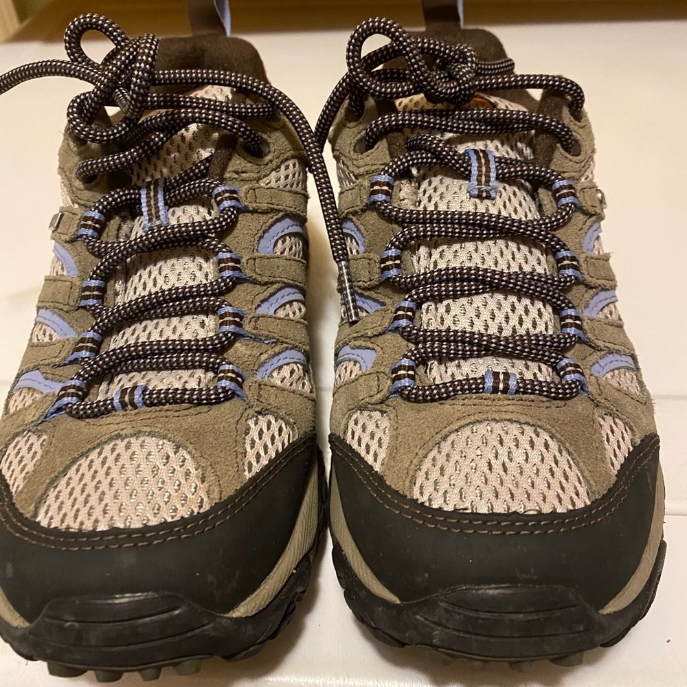 Merrell Moab periwinkle grey hiking vibram sole 6